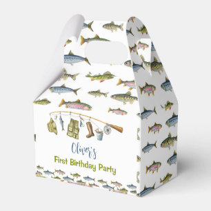 The Big One Fishing Birthday Party Favour Box