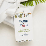 The Big One Fishing Birthday Thank You Tag<br><div class="desc">Our The Big One Fishing Thank You Tags are the perfect way to show appreciation to your guests for joining in the celebration. The design features a watercolor theme with space for a personalized message or a "thank you" note. They can be used to adorn party favours, gifts, or even...</div>