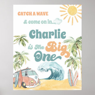 The Big One Party Welcome Sign-First Birthday-1st Poster