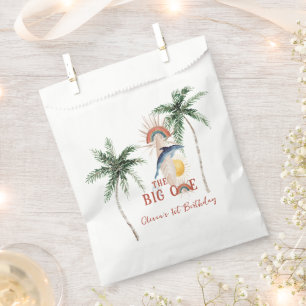 The Big One   Retro Summer Surf Birthday Favour Bag