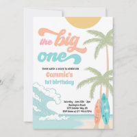 The Big One Retro Surf 1st Birthday Party