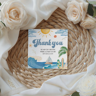 The Big One Retro Surf Favour Gift Tags