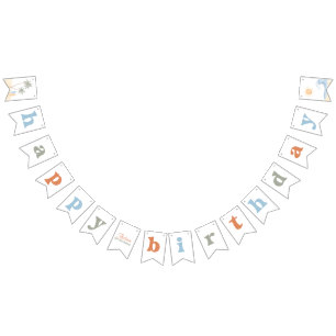 The Big One Surf Summer Boy 1st Birthday Bunting Flags