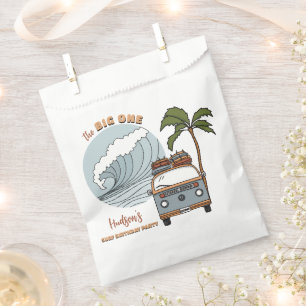The Big One Surf Waves Ocean Birthday Favor Bags