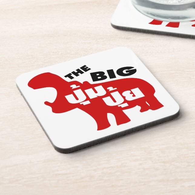 THE BIG PUM PUI ☆ Fat in Thai Language ☆ Coaster (Left Side)