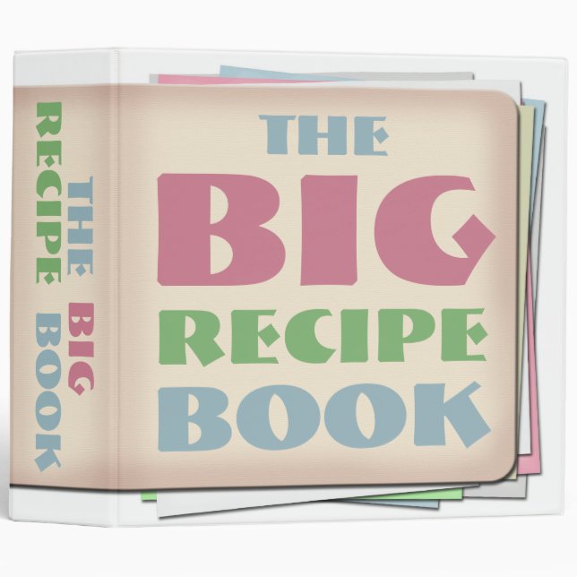 The BIG Recipe Book 2" Avery Binder (Front/Spine)
