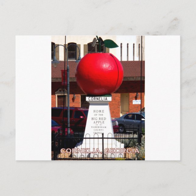 THE BIG RED APPLE - Cornelia, Georgia Postcard (Front)