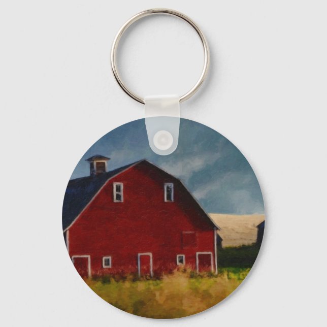 The Big Red Barn Keychain (Front)