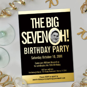 The Big Seven 0h! 70th Birthday graphic photo