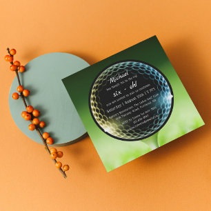 The Big Six-Oh Golf 60th Birthday Party Invitation