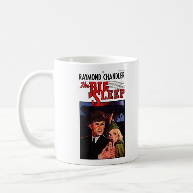 The Big Sleep Raymond Chandler Book Cover Coffee Mug (Left)