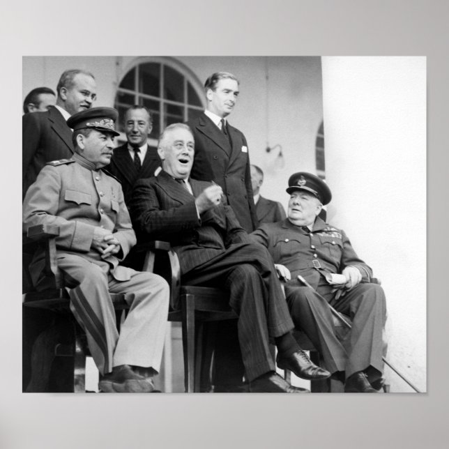 The Big Three - WW2 - Tehran Conference 1943 Poster (Front)