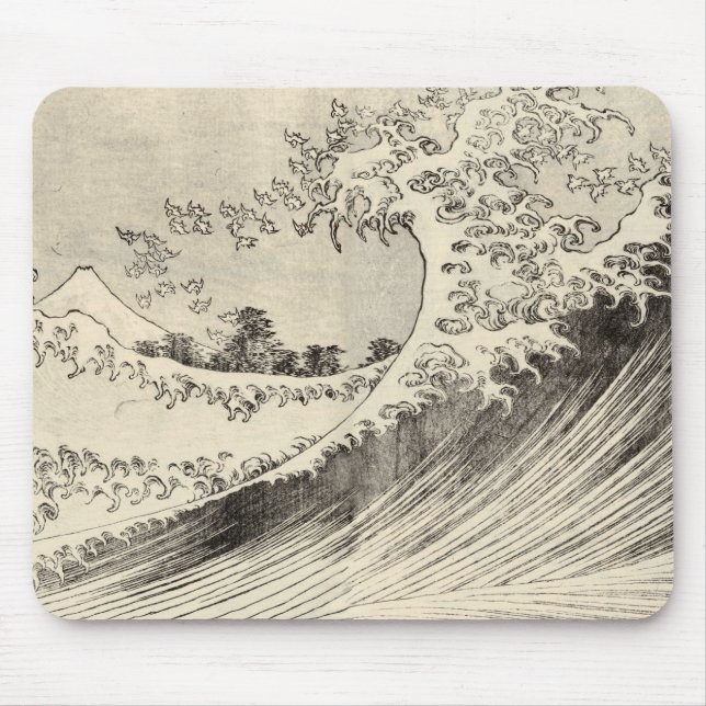 The Big Wave (by Katsushika Hokusai) Mouse Pad (Front)