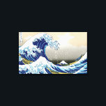 The big wave of Kanagawa Katsushika Hokusai Canvas Print<br><div class="desc">The big wave off Kanagawa Cool oriental japanese Hokusai Fuji View landscape kunichika yoshitoshi art japan china masterprint tidal wave great woodblock print woodprint culture east nice perfect watercolour art old vintage old master oriental japanese chinese landscape fuji mountain view</div>