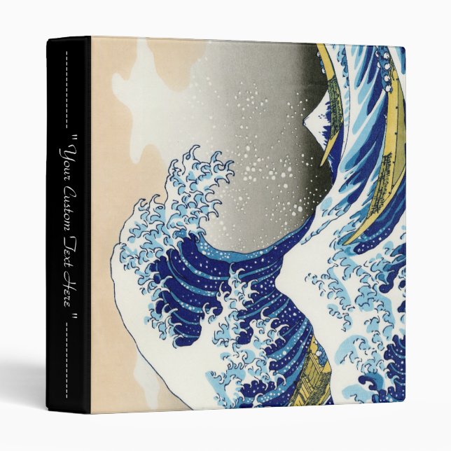 The big wave off Kanagawa Katsushika Hokusai Binder (Front/Spine)