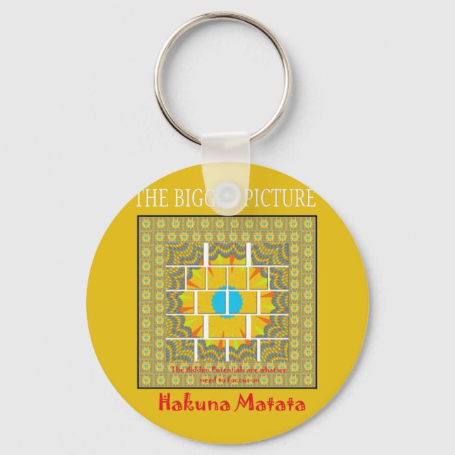 The Bigger Picture Art Print Keychain (Front)
