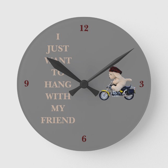 The Biker       -    Round Clock (Front)