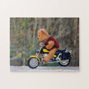 The Biker's Teddy   - Jigsaw Puzzle