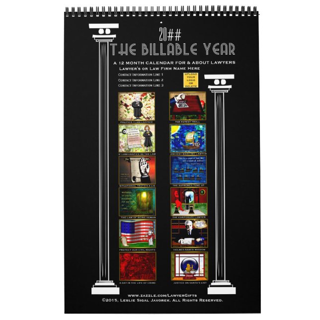 The Billable Year for Lawyers - Personalized Calendar (Cover)