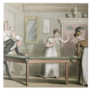 The Billiard Table, from 'The Tour of Dr Syntax in Tile