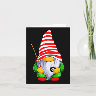 The Billiards Gnome Christmas Funny Family Matchin Card