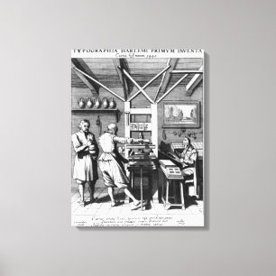 The bindery of Laurens Janszoon Koster Canvas Print