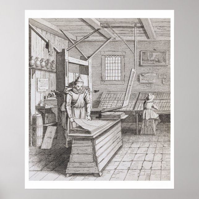 The bindery of Laurens Janszoon Koster, engraved b Poster (Front)