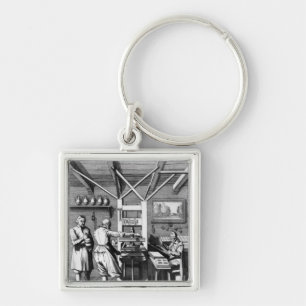The bindery of Laurens Janszoon Koster Keychain