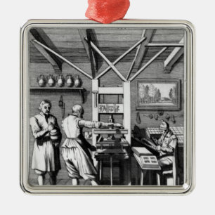 The bindery of Laurens Janszoon Koster Metal Ornament