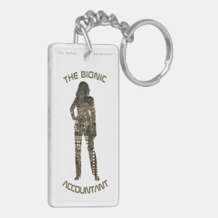"The Bionic Accountant" Keychain