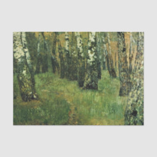 The Birch Grove by Isaac Levitan Tissue Paper