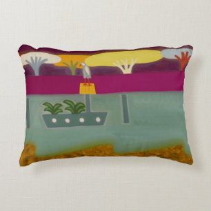 The Bird in the River Thames 2008 Accent Pillow