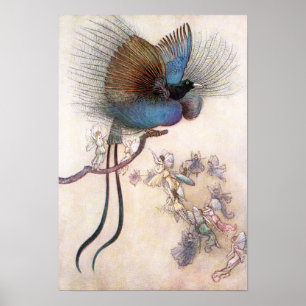 The Bird of Paradise by Warwick Goble Poster