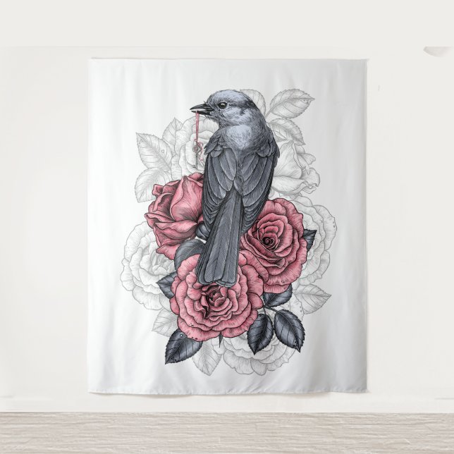 The bird with the silver key tapestry (Front)