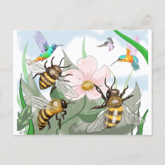 The Birds and the Bees Postcard