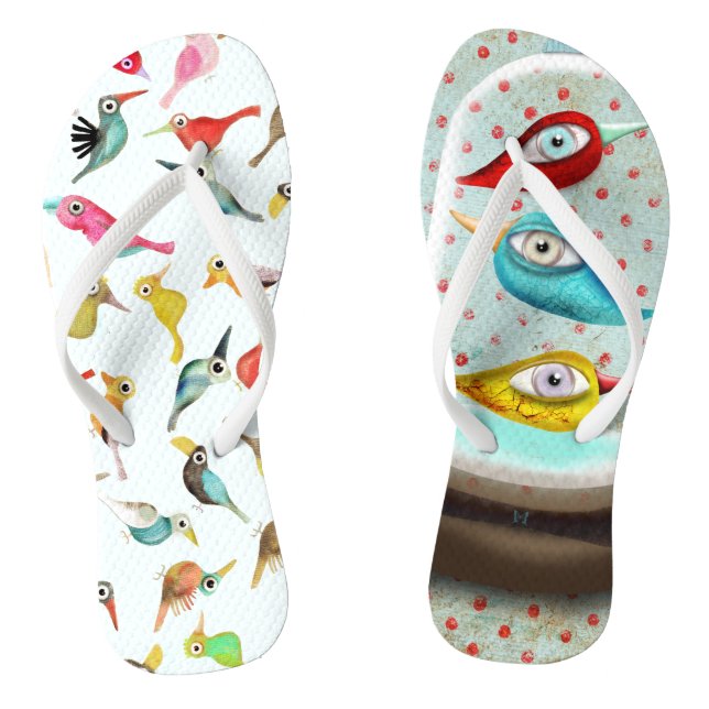 The birds flip flops (Footbed)