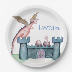 The Birth of a Small Dragon Paper Plate