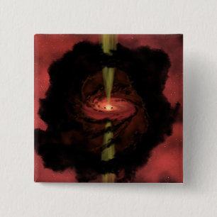 The birth of a star 2 inch square button