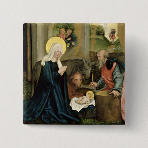 The Birth of Christ 2 Inch Square Button