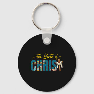 The Birth Of Christ Cross Religious Christmas Nati Keychain