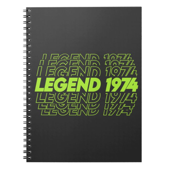 The Birth Of Legends 1974 Notebook (Front)