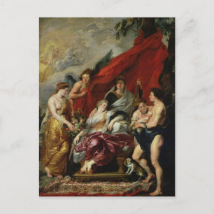 The Birth of Louis XIII  at Fontainebleau Postcard