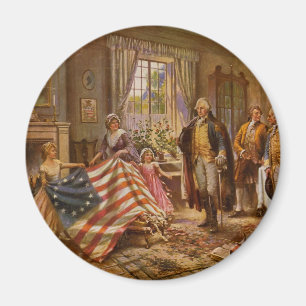 The Birth of Old Glory by Percy Moran Magnet