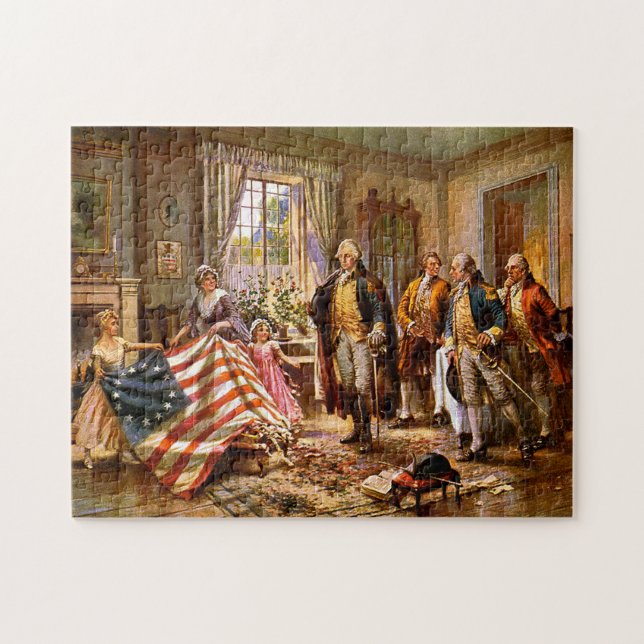 "The Birth Of Old Glory" - Circa 1917 Jigsaw Puzzle (Horizontal)