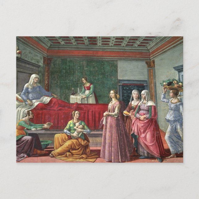 The Birth of St. John the Baptist (fresco) (see al Postcard (Front)