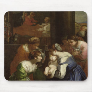 The Birth of the Virgin, c.1620 Mouse Pad
