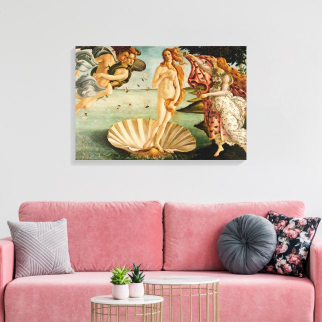 The Birth of Venus | Botticelli Canvas Print (Insitu(LivingRoom))