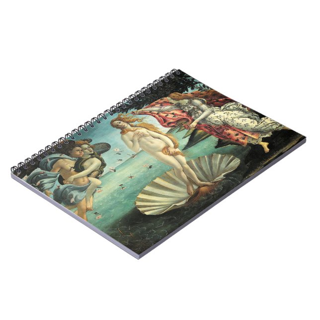The Birth of Venus Botticelli Spiral Notebook (Left Side)