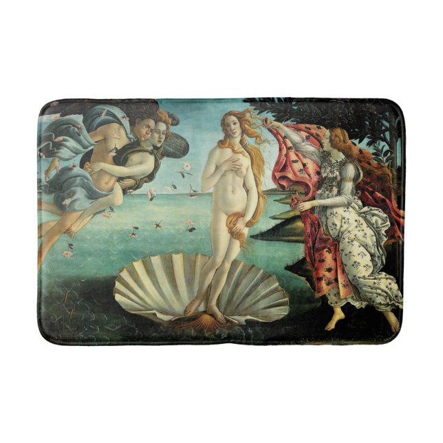 The Birth of Venus by Sandro Botticelli  Bath Mat (Front)