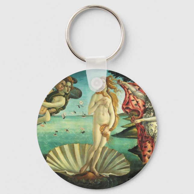 The Birth of Venus by Sandro Botticelli Keychain (Front)